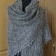 Light grey down shawl, kerchief, half-shawl. Shawls. Tatiana  Vladimirovna. Online shopping on My Livemaster.  Фото №2