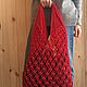 Авоська макраме. Сумка макраме. Авоська. Macrame in heart. Интернет-магазин Ярмарка Мастеров.  Фото №2