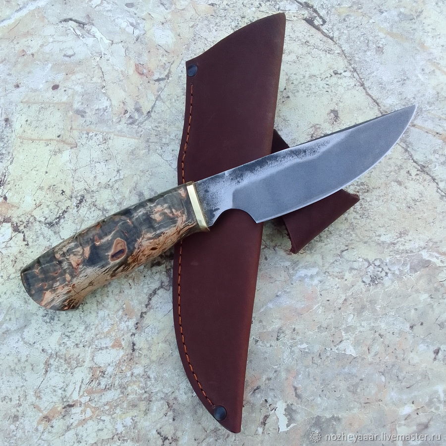 Нож "Вепрь-2" х12мф стаб.карел.берёза в интернет-магазине Ярмарка ...