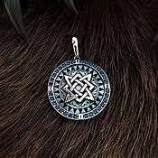 Русский стиль handmade. Livemaster - original item Star of Russia (the Square of Svarog) in the runes. Handmade.