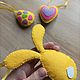 Сувенир на Пасху из фетра "Яркий праздник 2" (3 предмета). Игрушки. Felty Love: игрушки и декор из фетра. Ярмарка Мастеров.  Фото №5