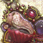 Украшения handmade. Livemaster - original item Large necklace Birds in Love Natural stones-tourmaline ruby amethys. Handmade.