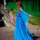 Шикарное длинное платье "Голубое, нежно- воздушное". Платья. Лана КМЕКИЧ  (lanakmekich). Ярмарка Мастеров.  Фото №5