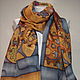 Silk scarf stole Steampunk Batik natural silk. Scarves. Irina Ivanova Batik Silk Magic. Online shopping on My Livemaster.  Фото №2
