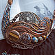 "Boudicca" колье. Колье. Julia Chernopazova Art Jewelry. Интернет-магазин Ярмарка Мастеров.  Фото №2