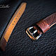 Ремешок для часов из кожи быка. Ремешок для часов. GM Leather. Ярмарка Мастеров.  Фото №4