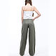 Wide-leg pants made of 100% linen. Pants. LINEN & SILVER ( LEN i SEREBRO ). My Livemaster. Фото №5