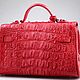 Сумка женская из кожи крокодила IMA0821R1. Сумка через плечо. CrocShop товары из экзотической кожи. Интернет-магазин Ярмарка Мастеров.  Фото №2