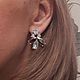 Винтаж: Серьги " гвоздики " со стразами. Серьги винтажные. Lorena.bijoux. Ярмарка Мастеров.  Фото №4