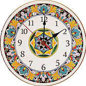 Для дома и интерьера handmade. Livemaster - original item clocks, decorative,ceramic,round. Handmade.