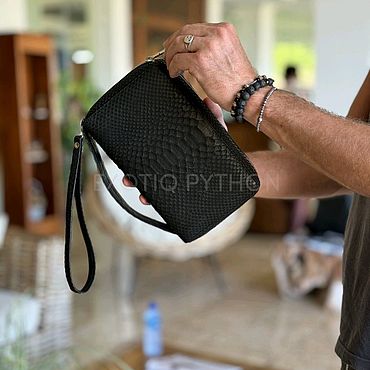 Сумки ручной работы. Ярмарка Мастеров - ручная работа Портмоне из кожи питона. Handmade.