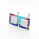 Earrings square. Turquoise, Mother Of Pearl, Lapis Lazuli, Charoite, Coral, Rhodonite. Earrings. ARIEL - MOSAIC. My Livemaster. Фото №6