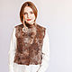 Felted vest ' Chocolate mix', Vests, Kamensk-Shahtinskij,  Фото №1