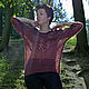 Blouse-cobweb: Lingonberry. Tunics. Natalia Bagaeva knitting (nbagaeva). My Livemaster. Фото №4