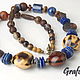 Beads with lapis lazuli. Necklace. Grafoli jewellery. Online shopping on My Livemaster.  Фото №2