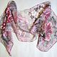 Batik scarf 'Soft pion'. Scarves. OlgaPastukhovaArt. Online shopping on My Livemaster.  Фото №2