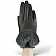 Size 7. Car gloves from nature.leather and fur. Labbra, Vintage gloves, Nelidovo,  Фото №1