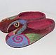 Felted women's Slippers. Homemade felted Slippers. Flip flops. Felted Slippers handmade. Slippers hemmed. Fair Masters. Felted Slippers to buy. Felted Slippers are custom made any size 4-5 days
