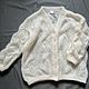 Ажурный кардиган с треугольным вырезом на пуговицах. Кардиганы. MY FLOWER KNITTING. Ярмарка Мастеров.  Фото №4