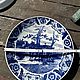 Винтаж: Тарелка коллекционная настенная винтажная: Delft. Тарелки винтажные. Антиквариат & Винтаж. Ярмарка Мастеров.  Фото №6