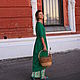 Dress-boho Green. Dresses. Алена Тимофеева (indeeza). My Livemaster. Фото №5