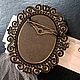 Винтаж: Крупная брошь. Фарфор. Винтаж. Броши винтажные. Butiklux. Ярмарка Мастеров.  Фото №6