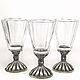 Set for three 'Faceted LILY-25' 3 lapitnik in a case, Shot Glasses, Zhukovsky,  Фото №1