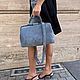 Заказать Сумка-саквояж ридикюль из замши. Shapely Bags - Сумки с душой Питера. Ярмарка Мастеров. . Саквояж Фото №3
