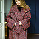 Coat big size 'Red speckled', Coats, Moscow,  Фото №1