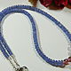 Necklace 'Tanzania' tanzanite, topaz pink natural stones. Necklace. Handwork of jewelry.. My Livemaster. Фото №4