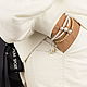 Women's Bracelet Braided Natural Pearl 10mm. Braided bracelet. malajemma. My Livemaster. Фото №4