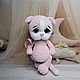  котик, розовая кошка. Мягкие игрушки. Toys-by-panda. Ярмарка Мастеров.  Фото №10