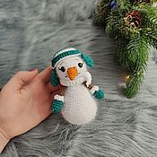 Куклы и игрушки handmade. Livemaster - original item Stuffed toys: New Year`s little snowman. Gift. Handmade.