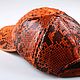 Бейсболка из натуральной кожи питона IMP0324O. Бейсболки. CrocShop товары из экзотической кожи. Ярмарка Мастеров.  Фото №5