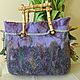 Felted bag with flowers. Classic Bag. wool gifts. My Livemaster. Фото №4