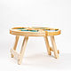 Cedar wine table with epoxy resin. VN11. Trays. ART OF SIBERIA. Online shopping on My Livemaster.  Фото №2