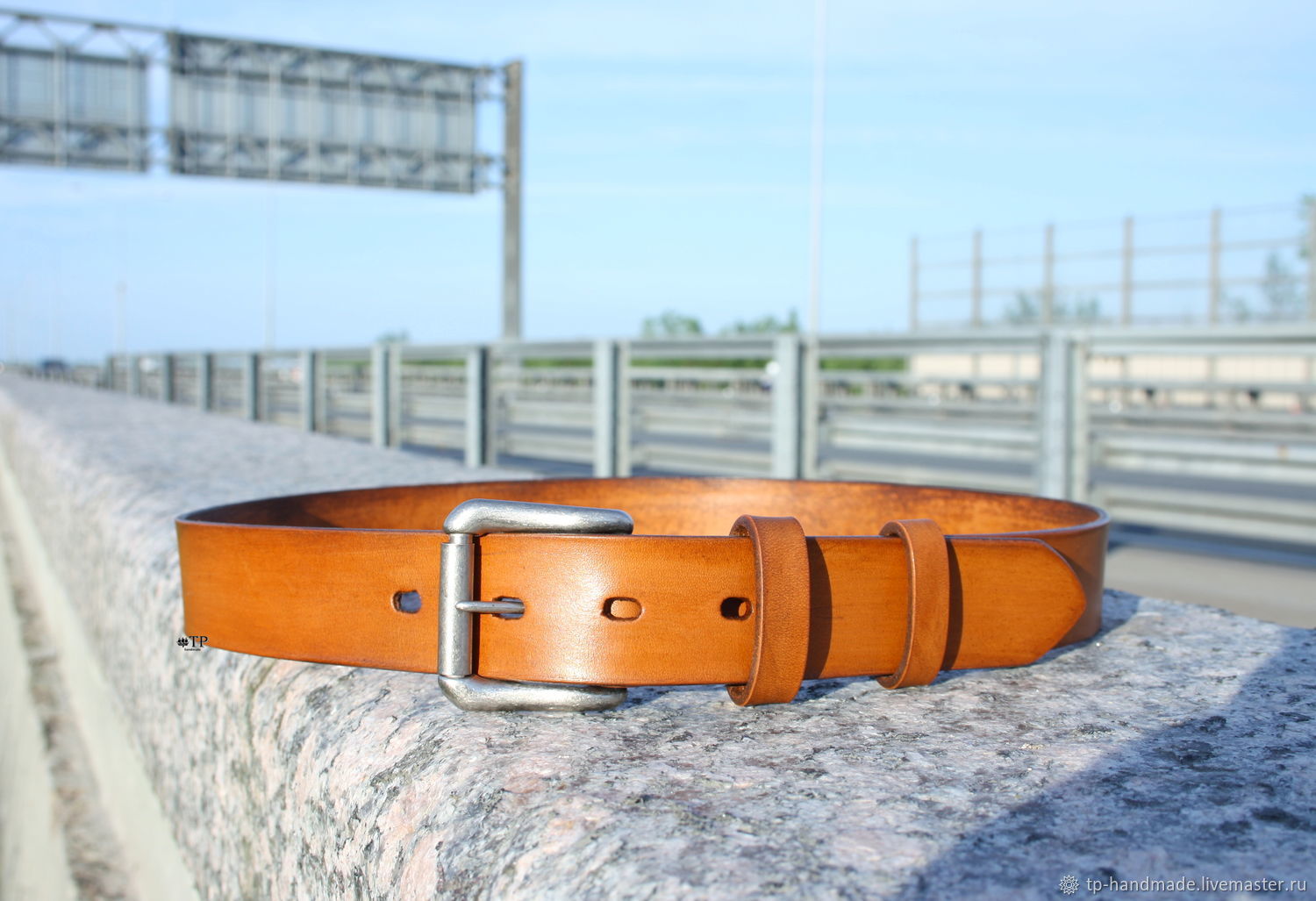 Men's leather belt ' Sunrise», Straps, St. Petersburg,  Фото №1