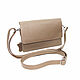 clutches: Women's Leather Beige Clutch Bag Irena Mod. C74-151, Clutches, St. Petersburg,  Фото №1