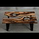 Заказать Журнальный стол-река из слэбов ореха. BRUTAL-WOOD. Ярмарка Мастеров. . Столы Фото №3