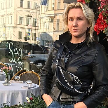 Сумки ручной работы. Ярмарка Мастеров - ручная работа Женская сумка кожаная поясная "Steffany" чёрная. Handmade.