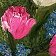 Picture»Spring flowers»Canvas. Oil. Tulips. Forget-me-nots. Pictures. raisa-pototskaya (raisa-pototskaya). Online shopping on My Livemaster.  Фото №2