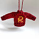 Елочная игрушка свитерок Рон Уизли. Елочные игрушки. ArtKnitDesign Свитера Уизли. Интернет-магазин Ярмарка Мастеров.  Фото №2