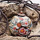 Copper treasure - pendant large bead glass lampwork lentils. Pendant. Branzuletka (Branzuletka). Online shopping on My Livemaster.  Фото №2