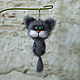  Брелок Серый Кот, Амигуруми куклы и игрушки, Владивосток,  Фото №1