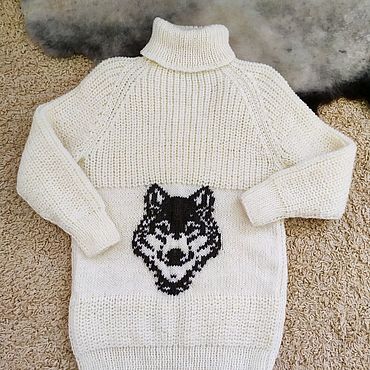 Одежда ручной работы. Ярмарка Мастеров - ручная работа Шерстяной свитер. Handmade.
