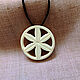 wheel of Perun. gromovik. Slavic charm. Pendant of bone, Amulet, Yalta,  Фото №1