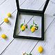 Заказать Серьги Лимоны, серьги с лимонами, lemon earrings. Magic_Crochet. Ярмарка Мастеров. . Серьги классические Фото №3
