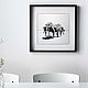 Черно-белая картина  "Осьминог на рояле". Графика. 30х40см, Картины, Санкт-Петербург,  Фото №1