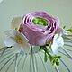 Заколка из полимерной глины с Ранункулюсом и Стефанотисами. Заколки. Olga-art-flower. Ярмарка Мастеров.  Фото №4