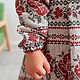Платье в русско-народном стиле Орнамент льняное р.80-158. Платье. Moun. Ярмарка Мастеров.  Фото №8